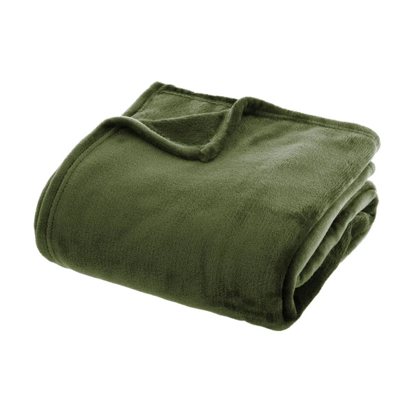 Плед Atmosphera 130х180 см фланель хаки 156047K