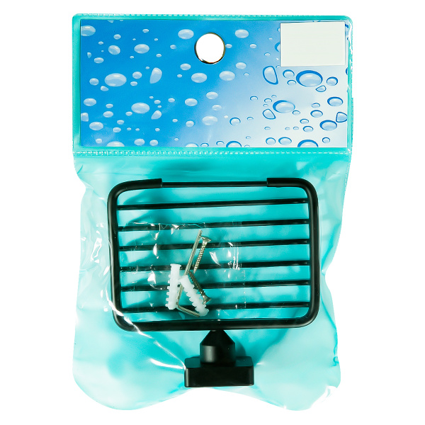 Мыльница настенная черная PRC