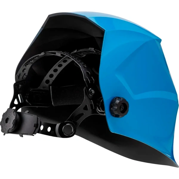 Щиток сварщика с самозатемняющимся светофильтром Solaris ASF520S (голубой глянец), арт.ASF520S.PBL