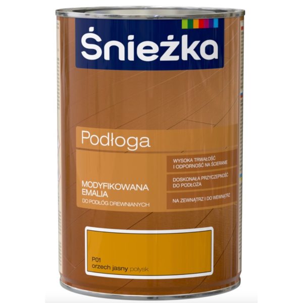 Эмаль Sniezka Podloga для пола светлый орех P01 1 л