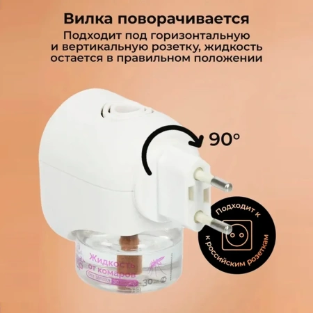 Фумигатор-ночник HELP под жидкость с таймером 80555