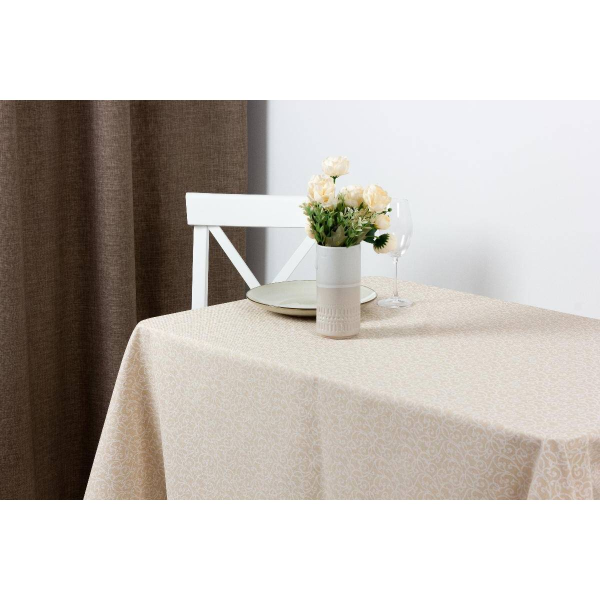 Скатерть с тефлоновым покрытием Mirha 140 см х 20 мп Патерно 28041/2201 Италия