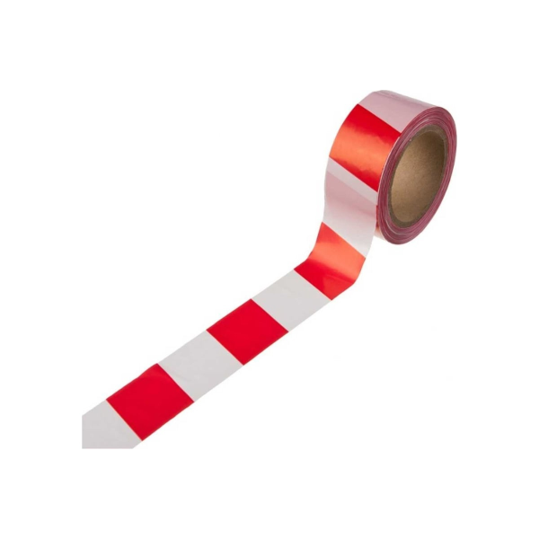 Сигнальная лента ЗУБР "МАСТЕР", цвет красно-белый, 50мм х 200м