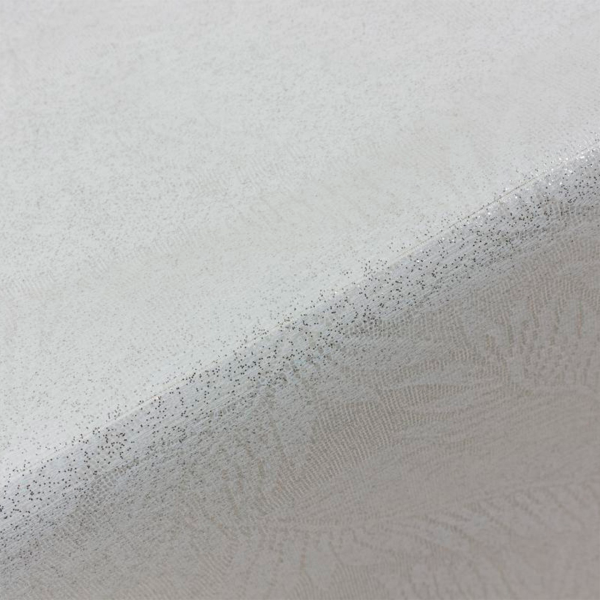 Клеенка Dasch Блеск Резные листья 137 см х20 мп белая TC301-003-R1163-1