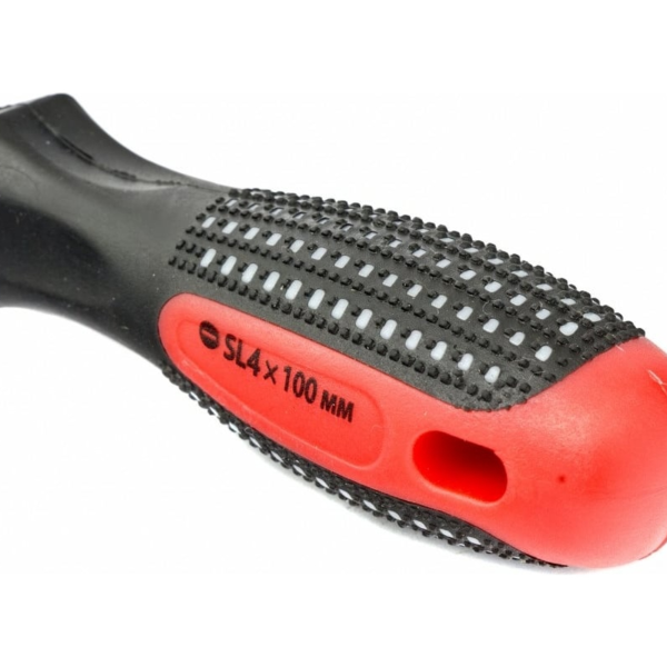 Отвертка Matrix Fusion SL4.0 х 100мм CrV 3-х компонентная рукоятка anti slip