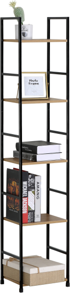 Стеллаж металлический GDX в стиле Лофт 5 полок 29х23,5х144 см CN