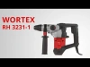 Перфоратор WORTEX RH 3231-1 в чем. + (2 зубила, 3 сверла)