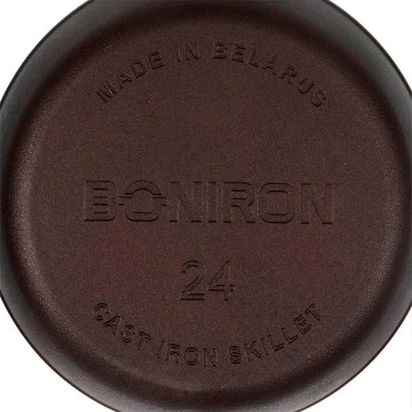 Сковорода чугунная BONIRON с литой ручкой диаметр 240-h45, ВС 24-01