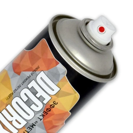 Аэрозоль эмаль металлик, 0158-02 DX, СУПЕР-ХРОМ, серебро, 520 мл, DECORIX