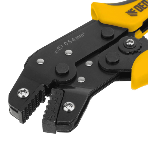 Клещи для обжима наконечников штыревых НШВ, НШВИ, НШВИ-2, 0,5-4 мм2// Denzel