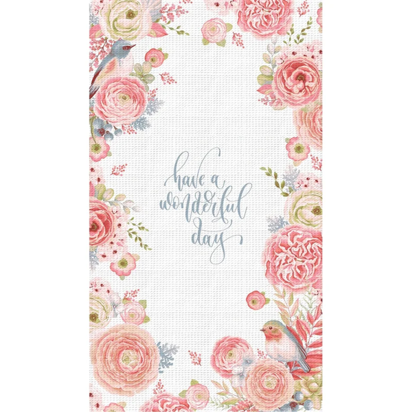 Полотенце Verossa вафельное 40х70 см Птички розовые Вид 3