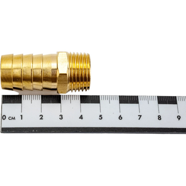 Соединение нар. резьба 1/2" х елочка 19 мм (латунь) ECO