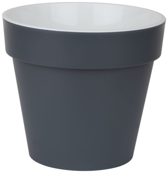 Горшок пластиковый с вкладкой Протея Антрацит ПР30-12 d.30 h.29