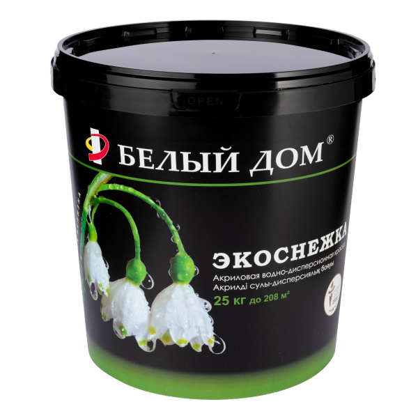 Краска универсальная Белый дом Экоснежка 25 кг Краска универсальная Белый дом Экоснежка 25 кг