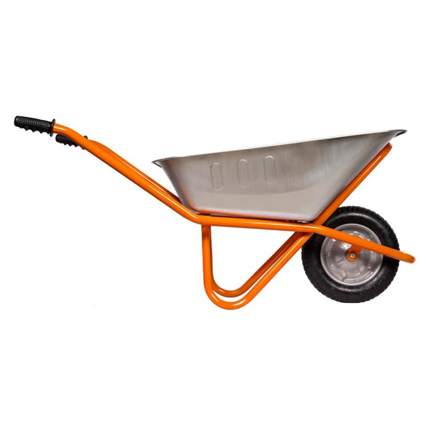 Тачка Helpfer садово-строительная, одноколёсная, пневмат.колесо на подшипниках, груз-сть 250 кг, V-7