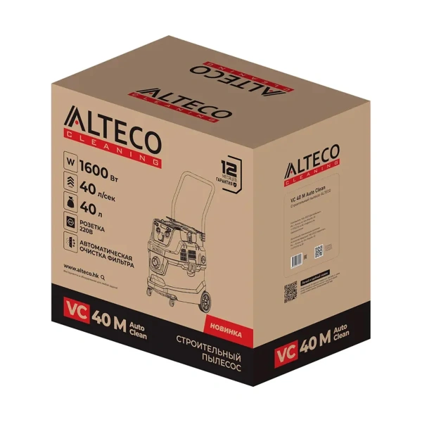 Пылесос строительный  ALTECO VC 40 M Auto Clean