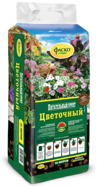 Почвогрунт брикетированный Фаско® Цветочный 25л