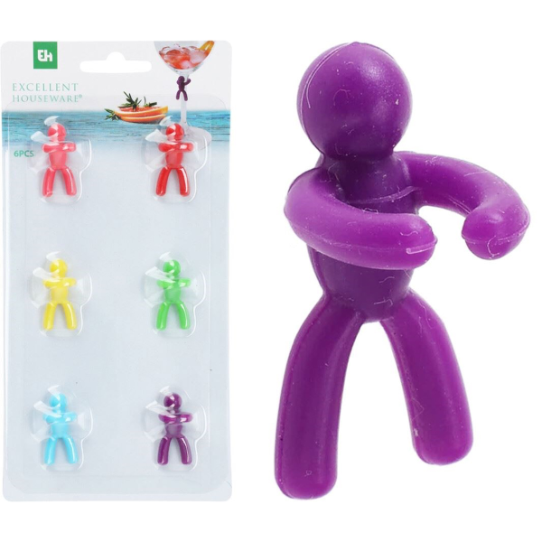 Набор маркеров для бокалов 8 шт. в ассортименте 170488860 К