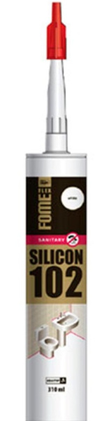 Герметик силиконовый 102 прозрачный 310мл FOME FLEX_(4602)