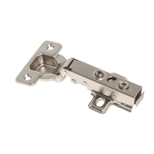 Петля меб. click накл.с доводч.110* с отв.пл. (белый цинк 1 шт)