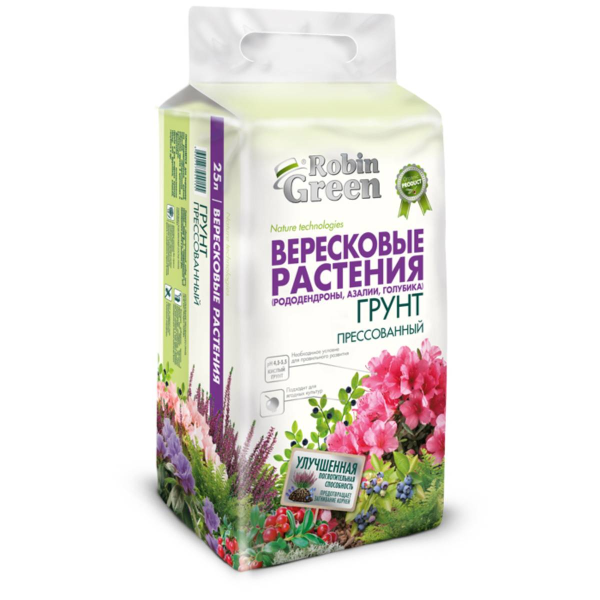 Грунт для вересковых растений Robin Green прессованный 25 л