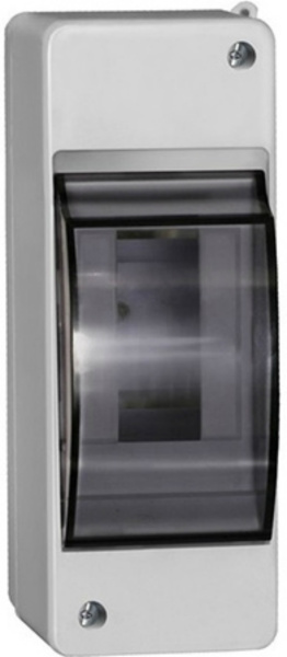 Бокс пласт. 2 модуля наружный с крышкой  IP30 ЮПИТЕР