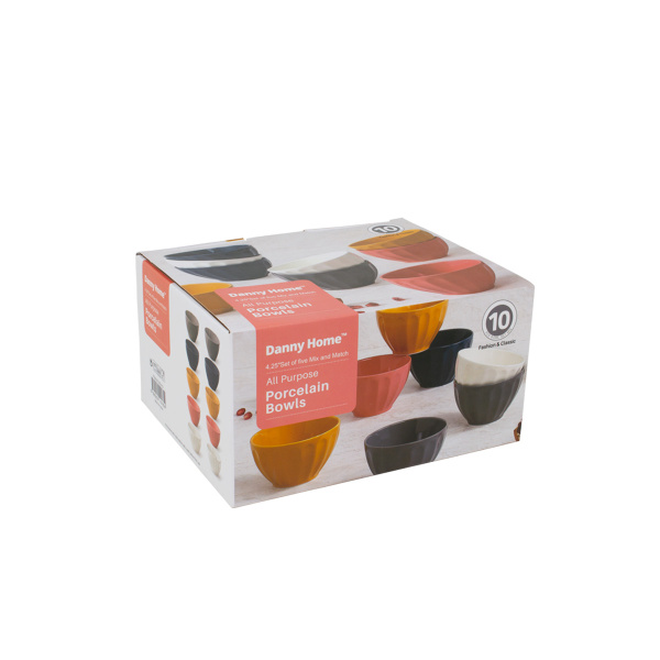 Набор салатников DH 10 шт 10,6х6,5 см цветные SE-013