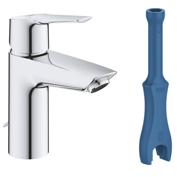 Смеситель д/р GROHE Start 2021 размер S, с цепочкой, (32277002) Смеситель д/р GROHE Start 2021 размер S, с цепочкой, (32277002)