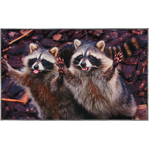 Коврик влаговпитывающий  "Velur"  50*80 см "Веселые еноты", "VORTEX" / 10