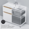 Тумба под умывальник AM.PM  M85AFSX1002WG X-Joy, напольная, 100 см, 2 ящика, белый глянец,