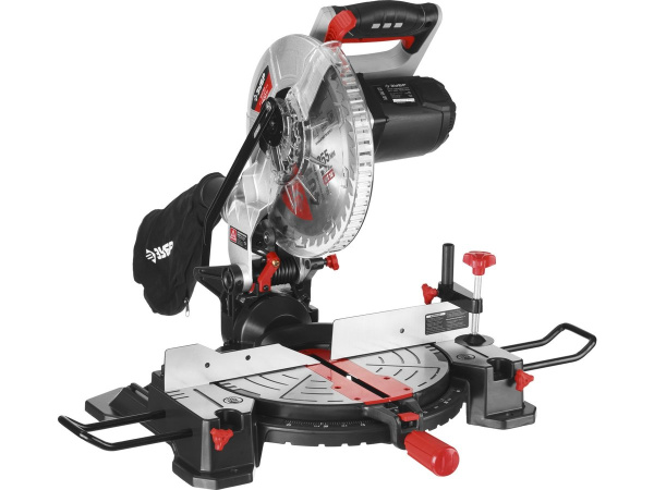 Пила ЗУБР "МАСТЕР" торцовочная, 255 мм, 1600 Вт, 5000 об/мин, лазер, удлинители стола