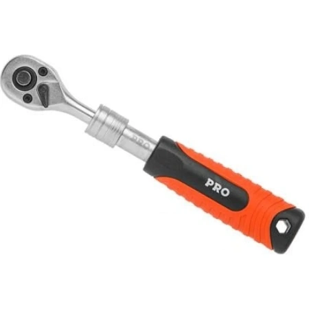 Трещотка 1/4" 72зуб. 165-215мм телескоп. PRO STARTUL (PRO-47014), арт.PRO-47014