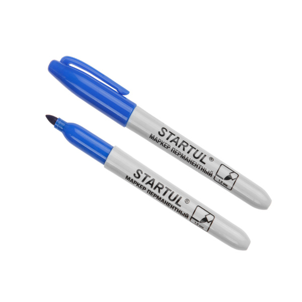 Маркер промышл. перманентный фетровый синий STARTUL PROFI (ST4350-02), арт.ST4350-02