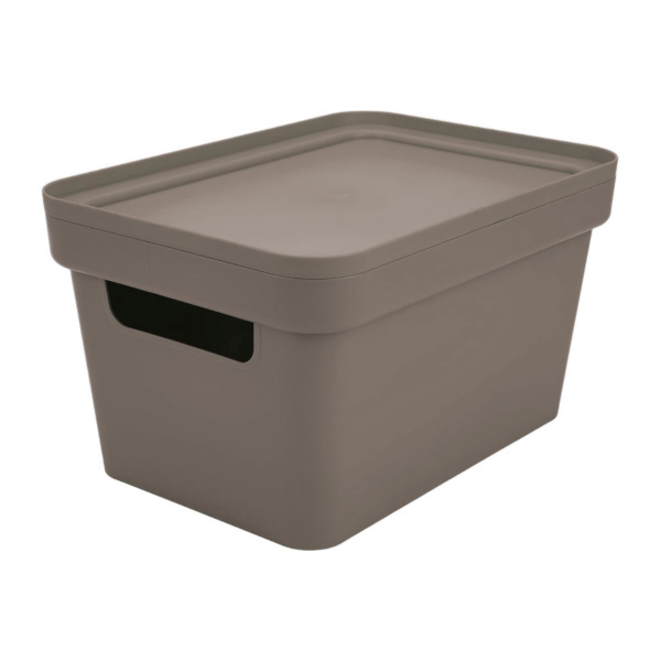 Коробка для хранения Мартика Фортуна 27х19х15см коричнево-серая С745КСЕР