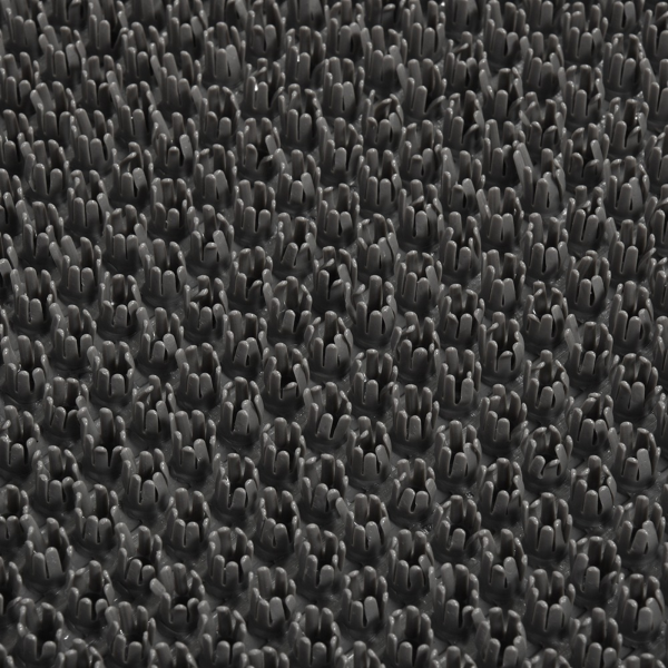 Коврик 60*90 см ТРАВКА  на противоскользящей  основе серый  VORTEX/20