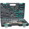 Набор инструментов STELS 1/2" 1/4" CrV пластиковый кейс 76 предметов (Арт. 14104)