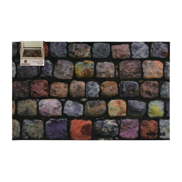 Коврик влаговпитывающий  "Samba"  50*80 см. "Мостовая", "VORTEX" / 10