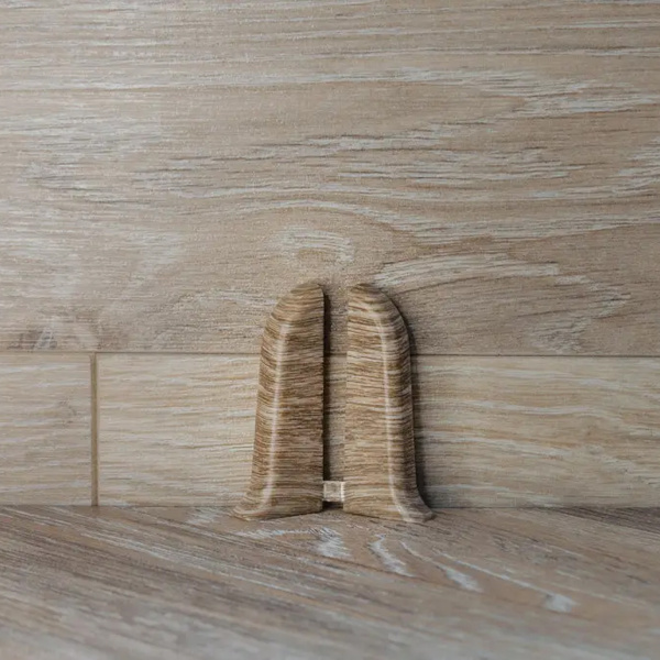 Торцевые (пара) для плинтуса 55мм "Идеал Классик", 208 Дуб мокко