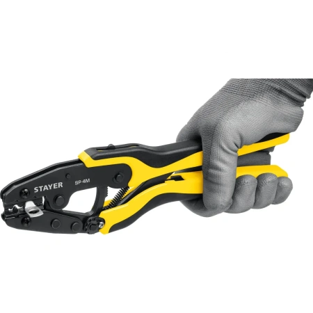 Набор пресс-клещи SP-4M, 4 матрицы, в сумке чехле, STAYER Professional