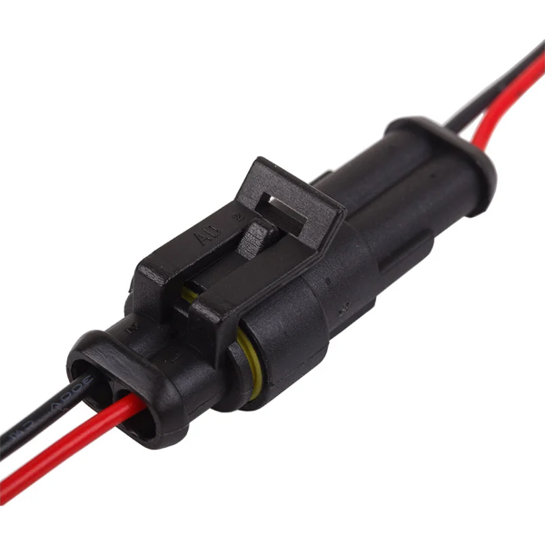 Разъем автомобильный, штекер с проводом 20 см, REXANT 16-0302-9 DJ7021-1.5-11