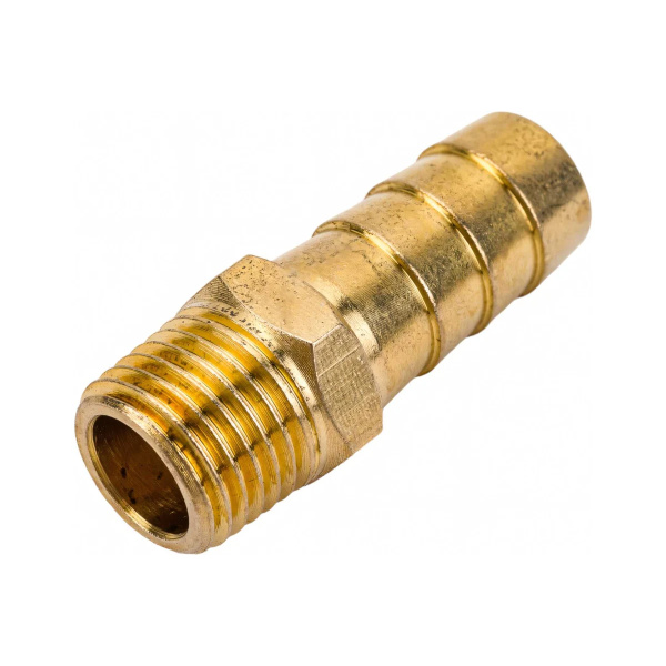 Соединение нар. резьба 1/4" х елочка 12 мм (латунь) ECO