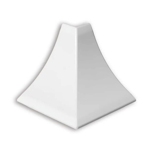 Набор комплектующих к плинтусу для столещницы  "Идеал" (1 набор во флоупак), 001-О Белый гл