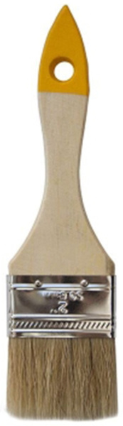 Кисть плоская "Хобби" натур щетина дер рукоядка 50мм 0101920