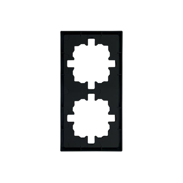 Рамка 704-4200-147 ZIMA 2-ая горизонтальная черная матовая