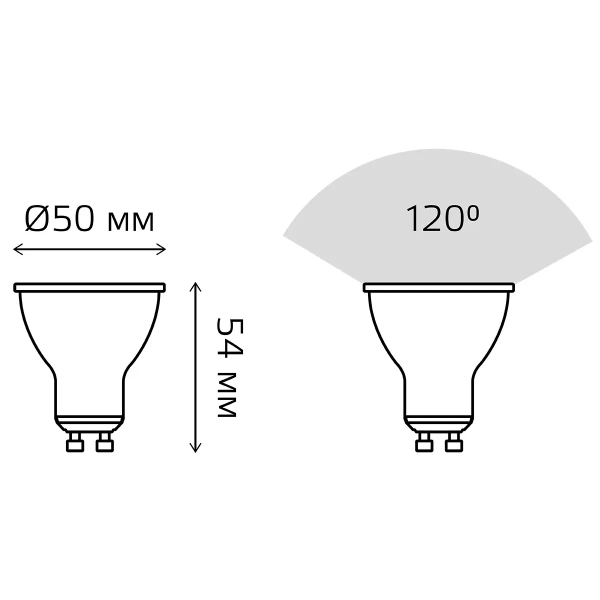 Лампа Gauss LED Elementary MR16 9W 640 lm 3000K GU10 13619