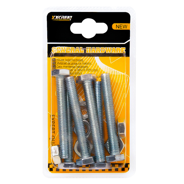 Болт с гайкой 8X60 (блистер)