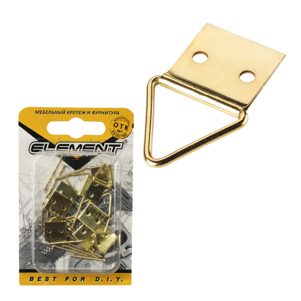 Петля для картины латунир.12х25мм (8 шт) -упак Петля для картины латунир.12х25мм (8 шт) -упак