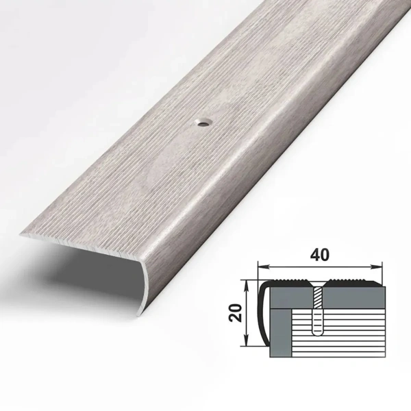 Профиль угловой ПУ 06.1800.106 ясень белый