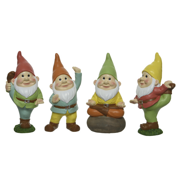 Фигура садовая Гном 9,3х13,5х25,8 см 4 дизайна в ассорт. 828291 Kmg