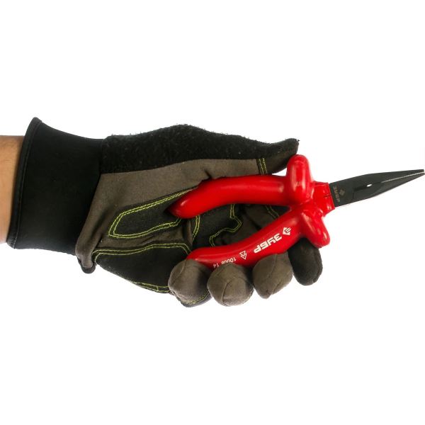 Тонкогубцы "ЭЛЕКТРИК" диэлектрические, высоковольтные до ~1000В, маслобензостойкая рукоятка, 160мм, 